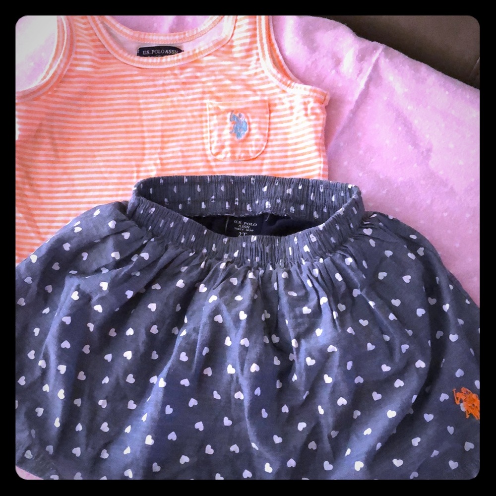 Polo skirt and tank set